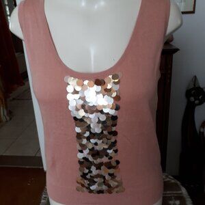Sleeveless top - Pink - Size. L - Silk Culture